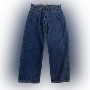 Vintage Risk Jeans Co Men’s 40x34 Blue Baggy Denim Y2K Streetwear Hip Hop
